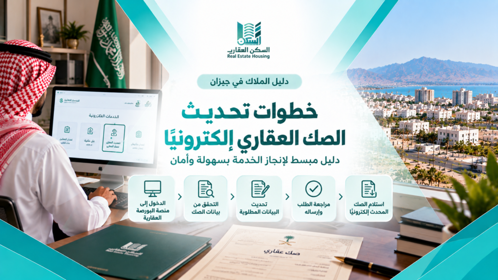 خطوات تحديث الصك العقاري إلكترونيًا: دليل عملي