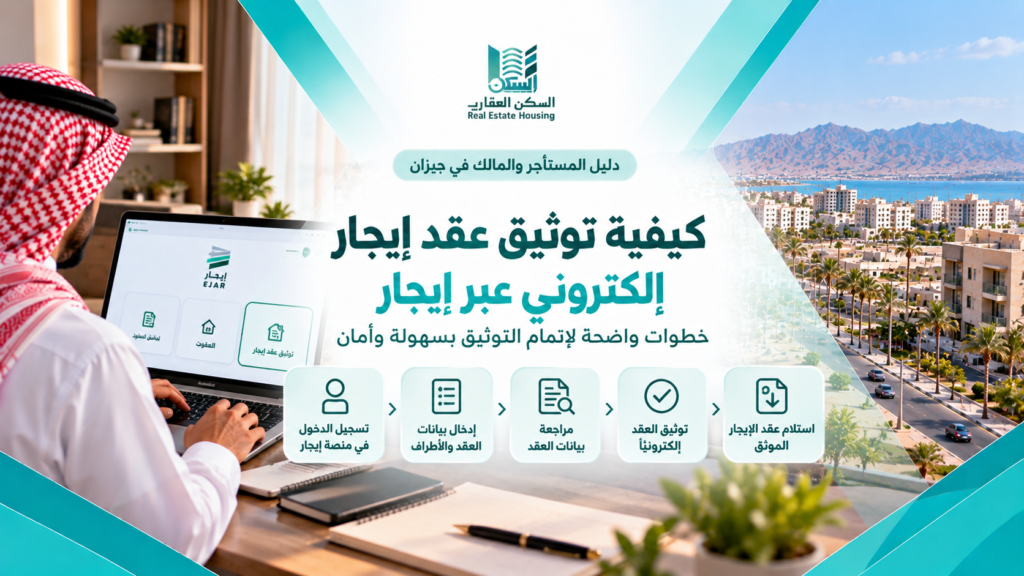 كيفية توثيق عقد إيجار إلكتروني عبر إيجار خطوة بخطوة