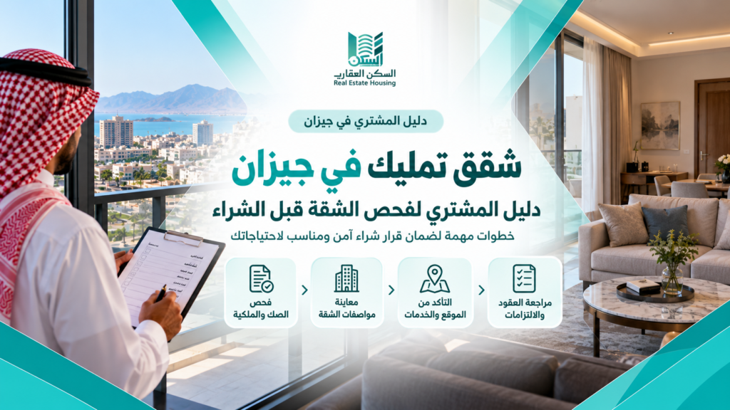 شقق تمليك في جيزان: دليل المشتري لفحص الشقة قبل الشراء